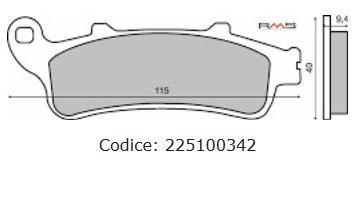 Placute Frana (sinter) Honda Pantheon 4t 125-150 /cb /fjs /vfr /xl /gl
